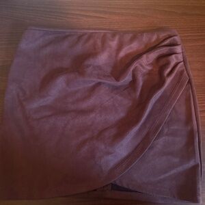 Velvet Mini Skirt